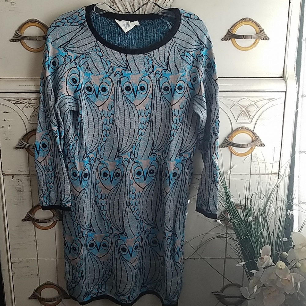 Anthropologie HWR Owl Tunic